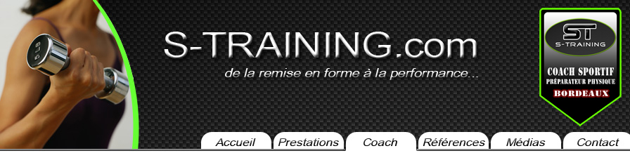 coach et menu de s-training.com coach sportif à Bordeaux